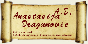 Anastasija Dragunović vizit kartica